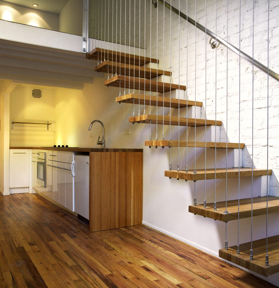 Modern staircase in New York.