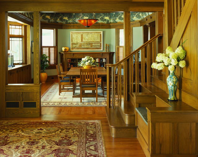 tropical craftsman - Craftsman - Dining Room - DC Metro ...