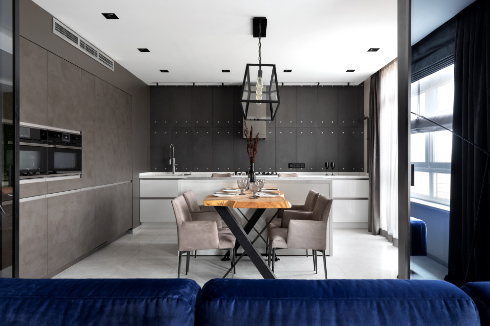 Квартира 170м2 | BLACK NATURE | Современный индустриальный стиль