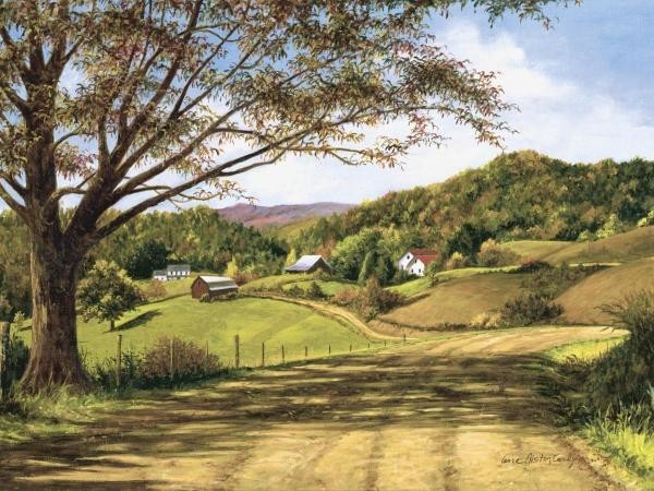 Country Roads By: Lene Alston Casey 13 x 17 Art Print