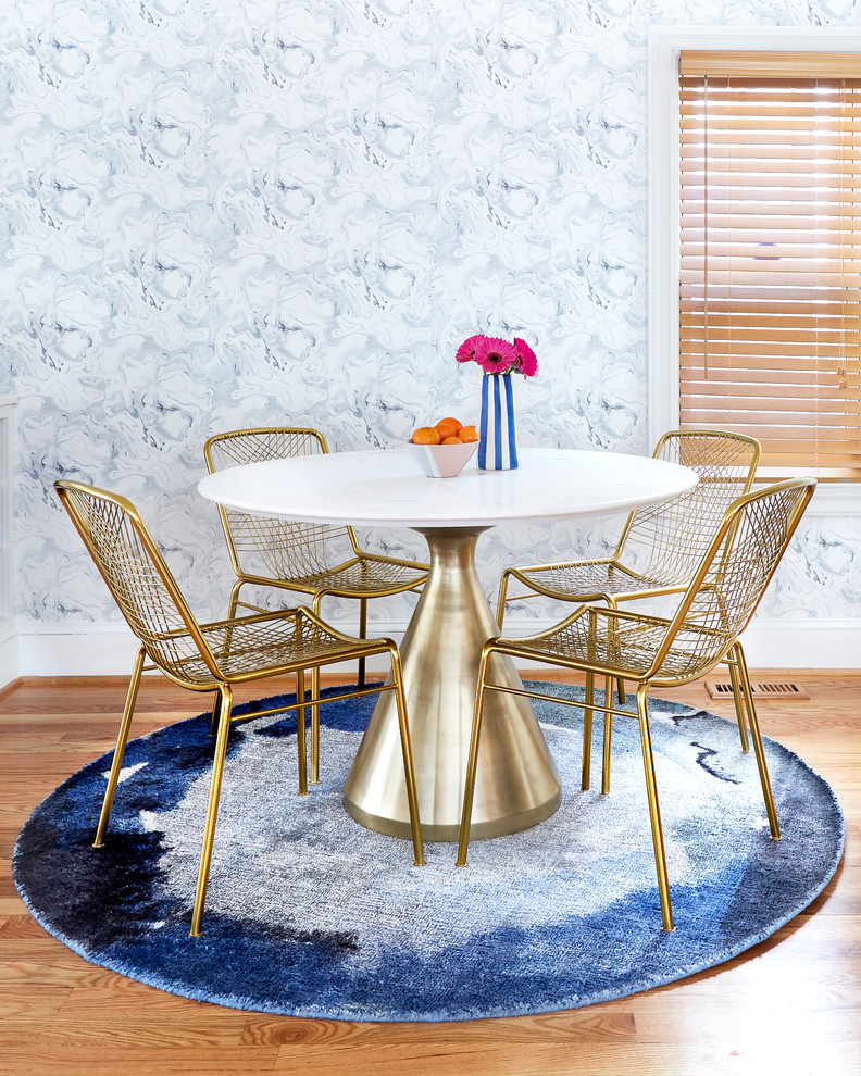 This is an example of a mid-sized eclectic dining room in Philadelphia.