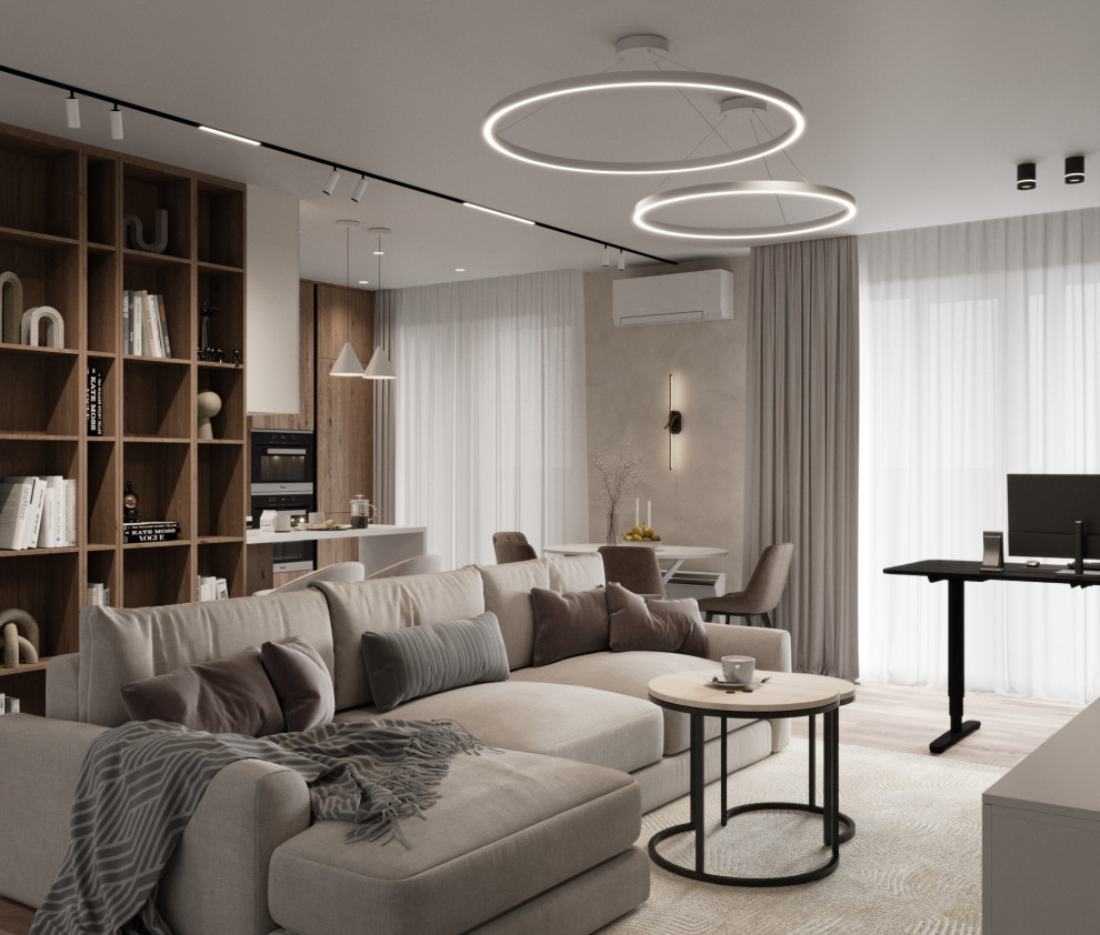 Дизайн квартиры в ЖК «Солярис» с большой лоджией