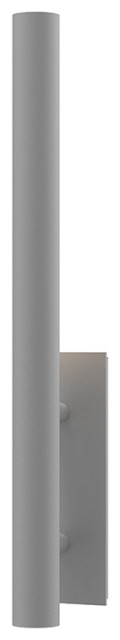 Flue 30" LED Sconce, Textured Gray