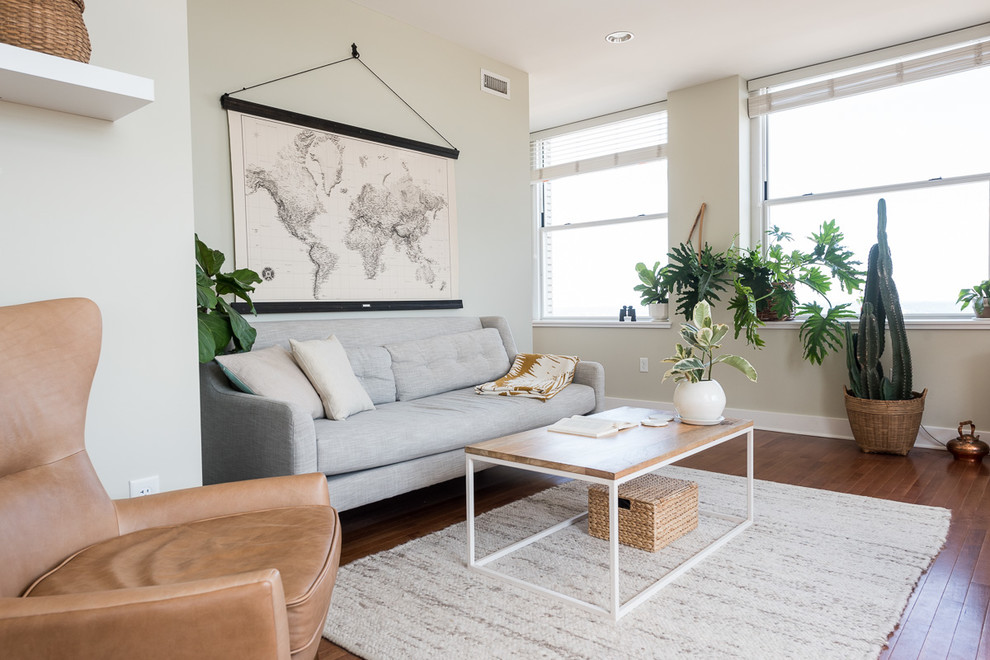 Inspiration for an eclectic living room remodel in Kansas City