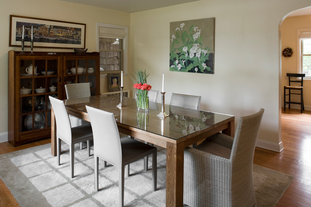 Transitional dining room photo in Baltimore
