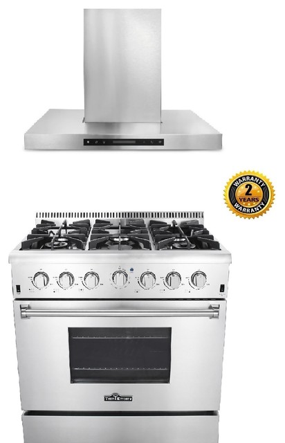 36 Inch Gas Range Wall Mount Hood Thor Kitchen Bundle 36 Inch Gas Range Wall Mount Hood Thor Kitchen Bundle Without
