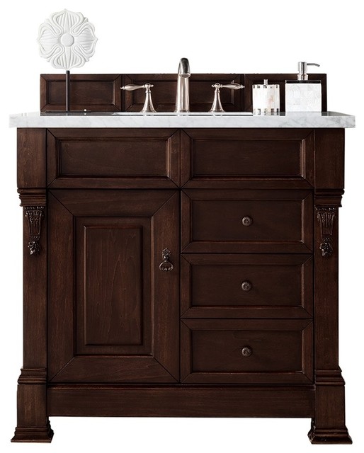Brookfield 36" Single Vanity Burnished Mahogany Traditional