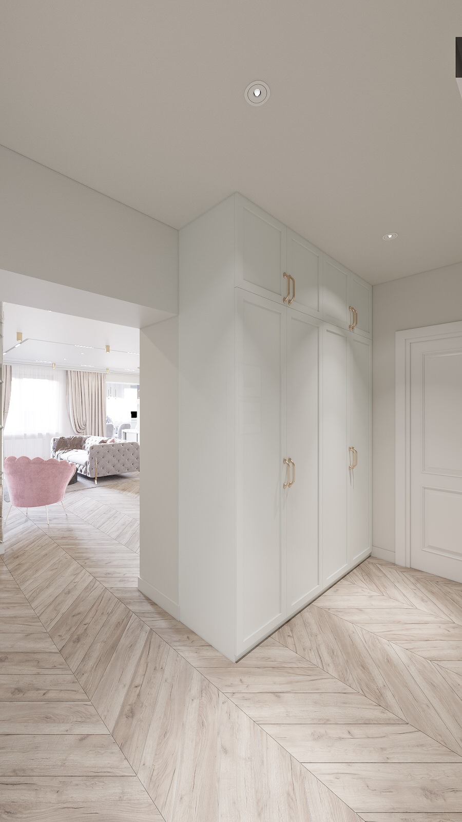 Interior design of a 3-room apartment Zaporozhye