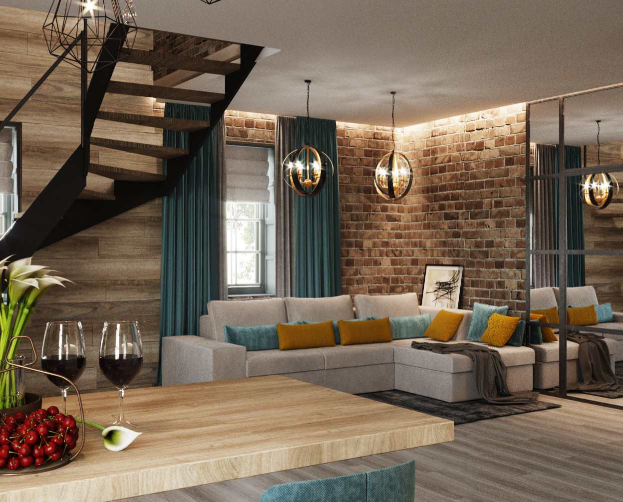 Дизайн интерьера дома на Дибуновской