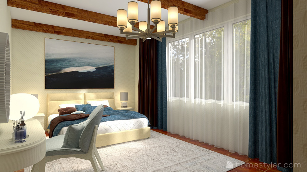 Спальня для супругов, загородный коттедж Самарская область, г. Кинель