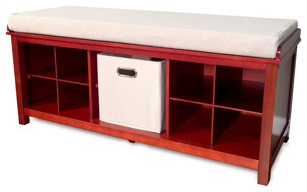 john louis home solid wood shoe storage bench