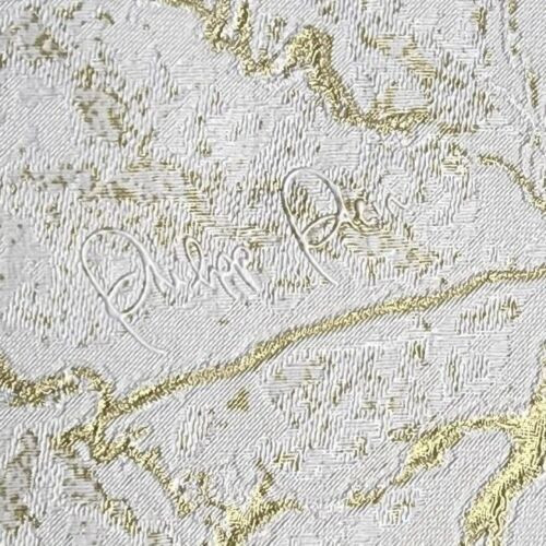Plain ivory off white gold metallic faux cracked concrete textured ...