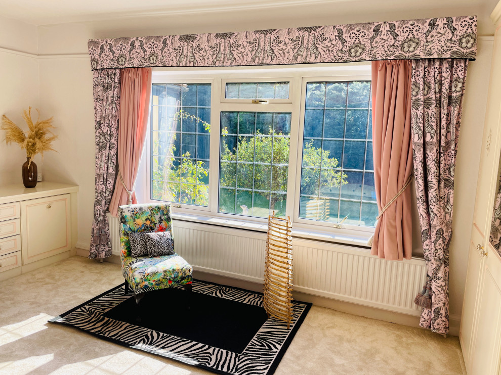 Colour blocking bold bedroom