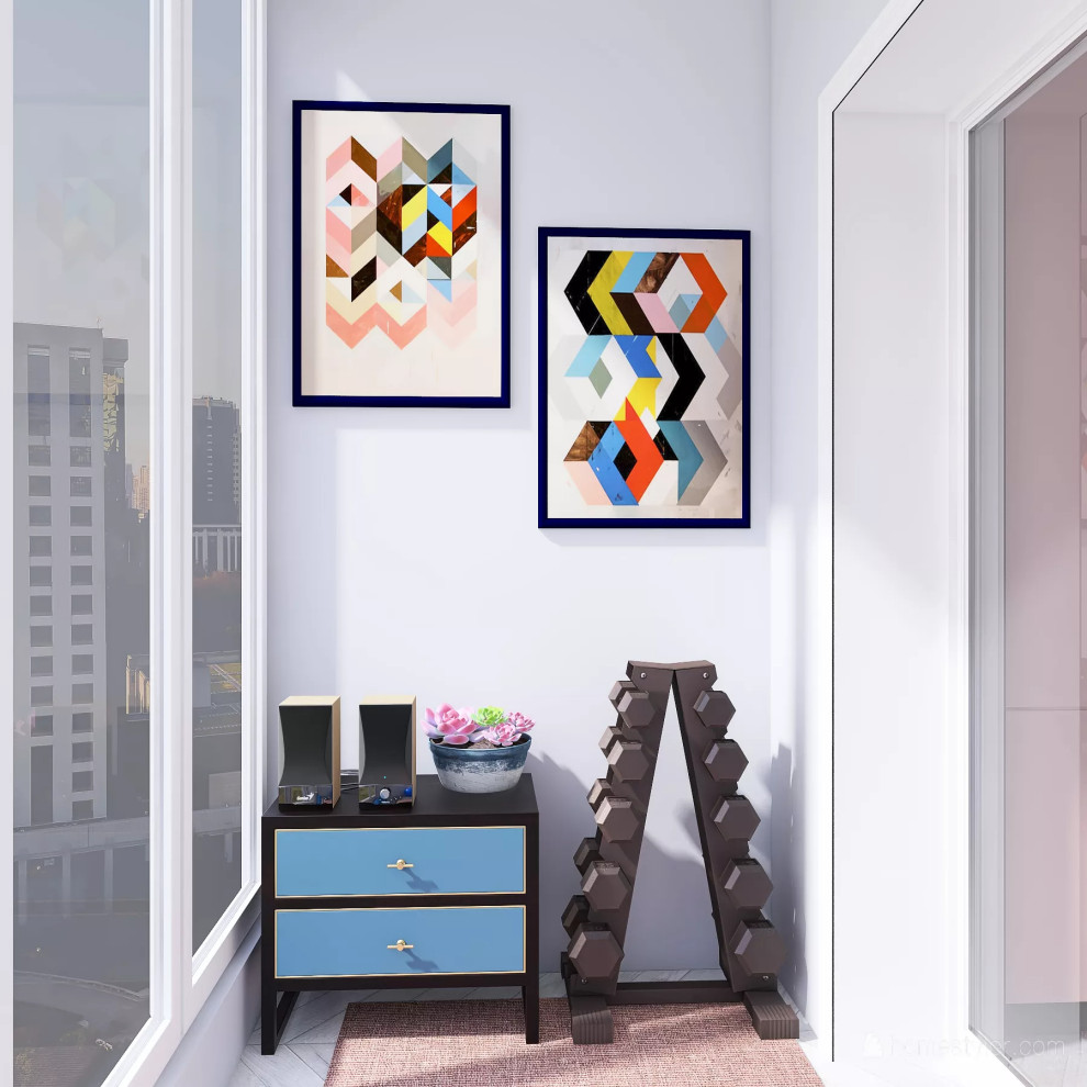 Квартира в пудровых тонах для начинающей актрисы