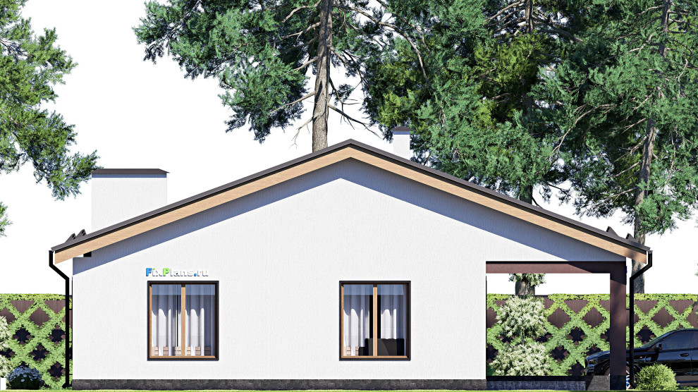 Проект одноэтажного дома 14х14м S149м2 F-17720