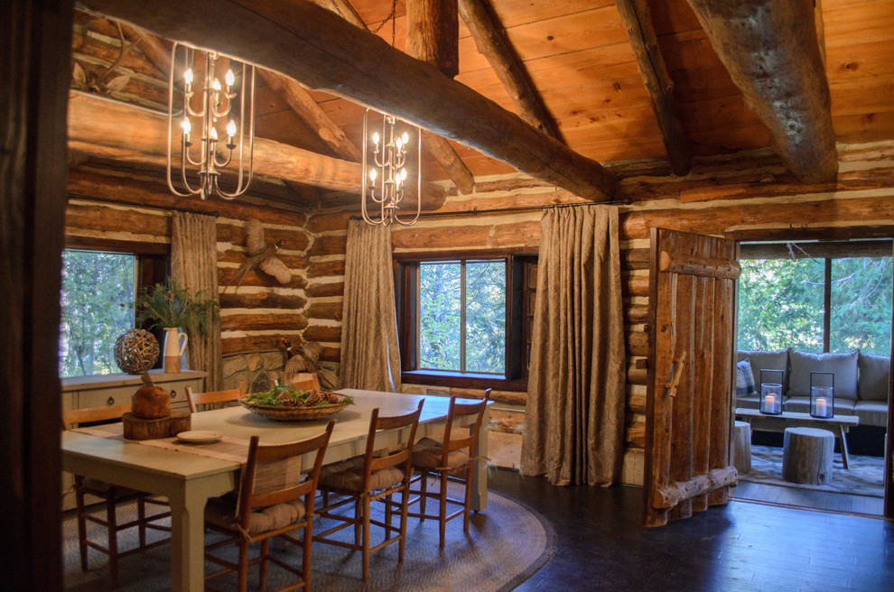 Inspiration for a country dining room in Los Angeles.