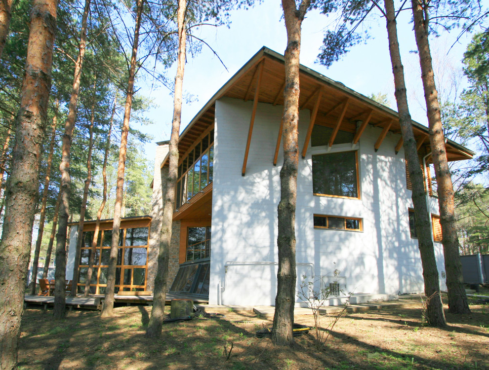 Частный дом по индивидуальному проекту на Рублёво-Успенском шоссе. Подмосковье