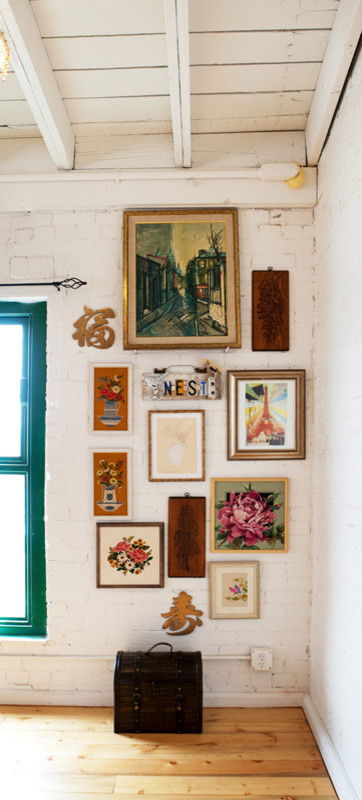 Photo of an eclectic hallway in Denver.
