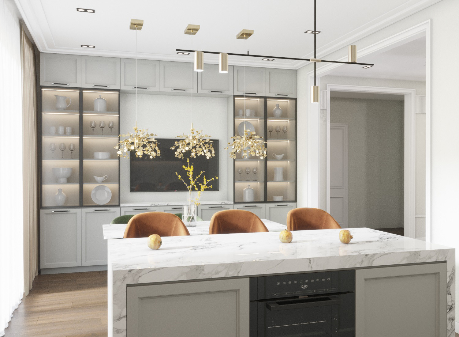 Квартира в светлых тонах.