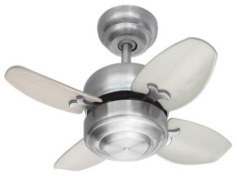 Monte Carlo 4MC20BS Mini 20 20 in. Indoor Ceiling Fan - Brushed Steel