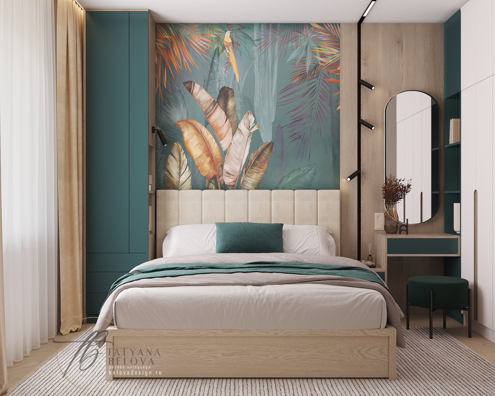 Современный стиль с элементами лофта, 80 м2