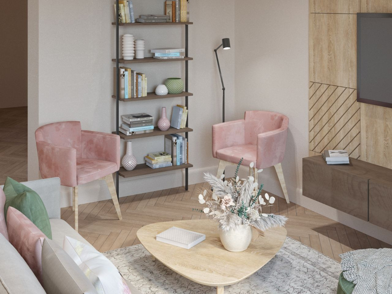 Дизайн-проект кухни-гостиной 27 кв.м