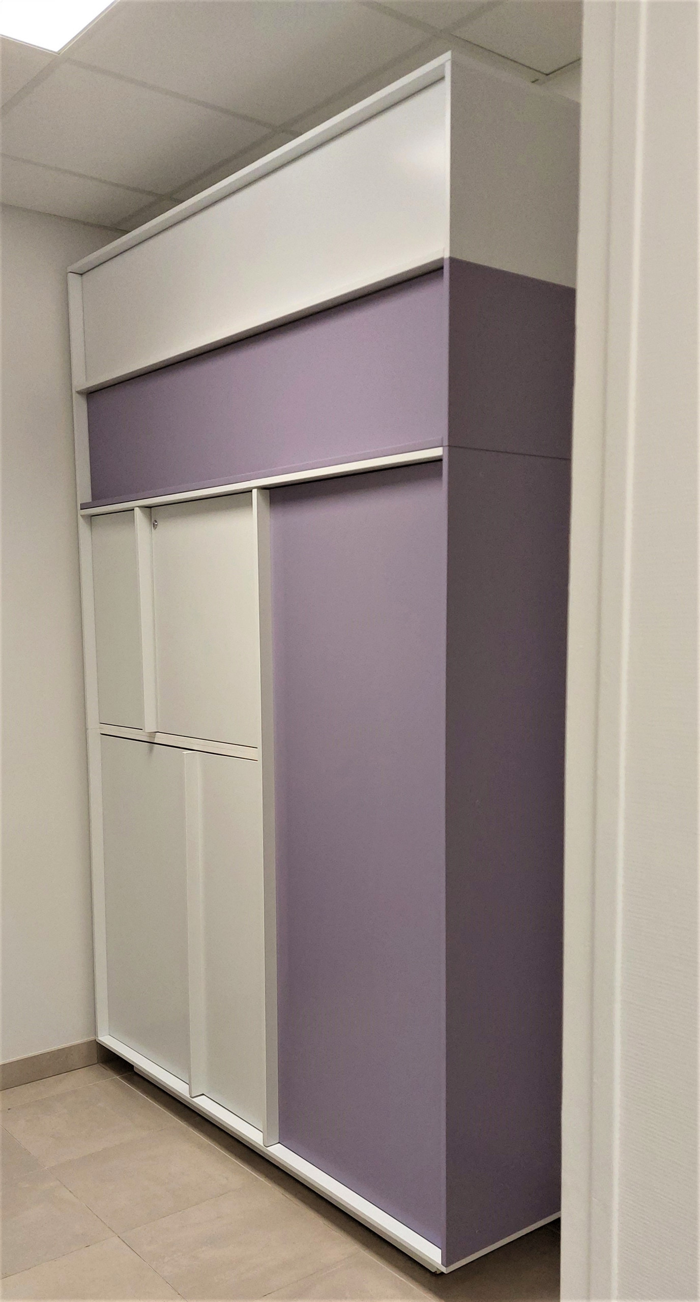 Vue portes fermées