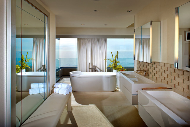 Beachfront Dana Point maritim-badezimmer