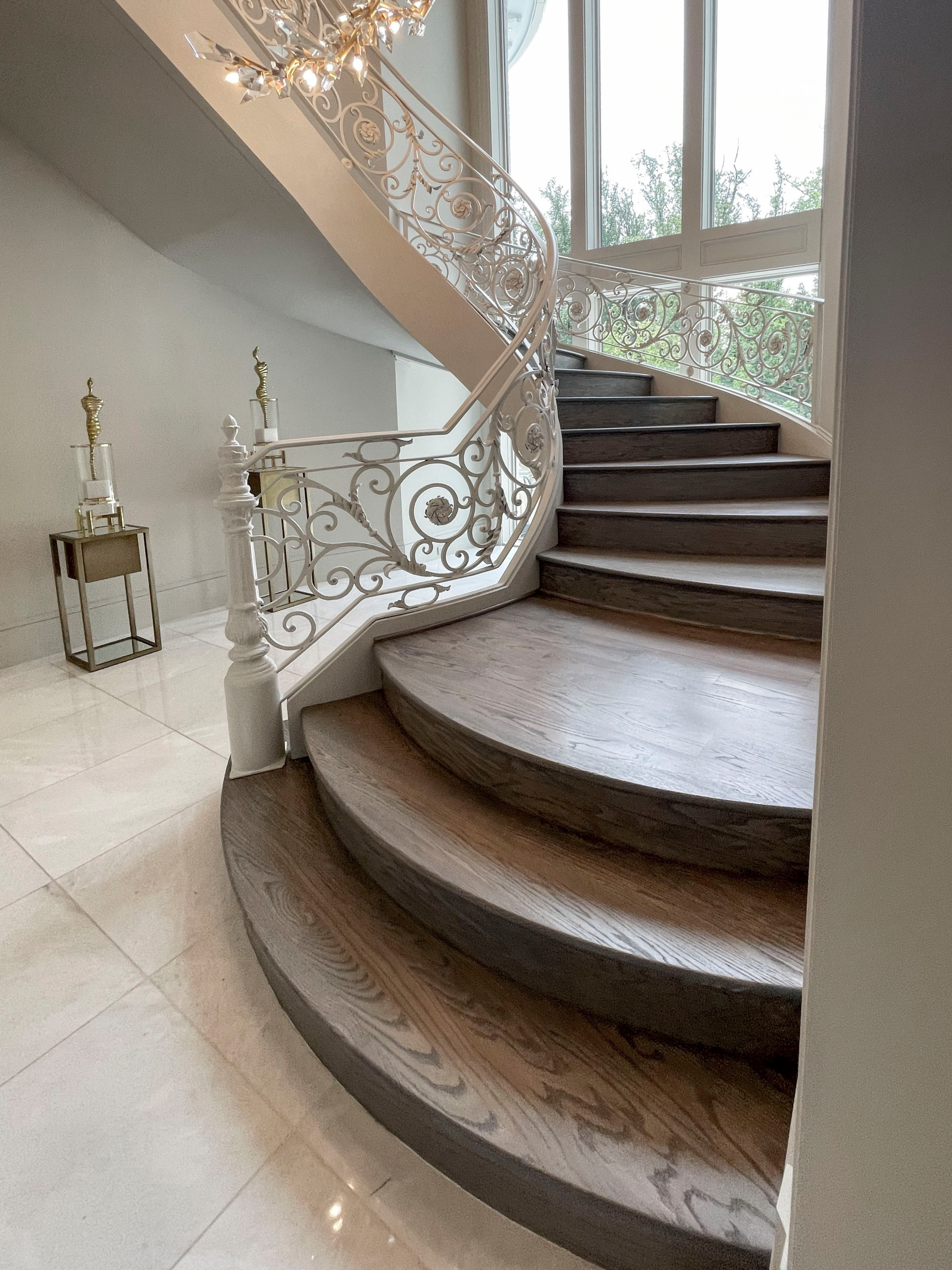 104_Curved Staircases in 18th Century French Inspired Mansion, Mclean VA 22101