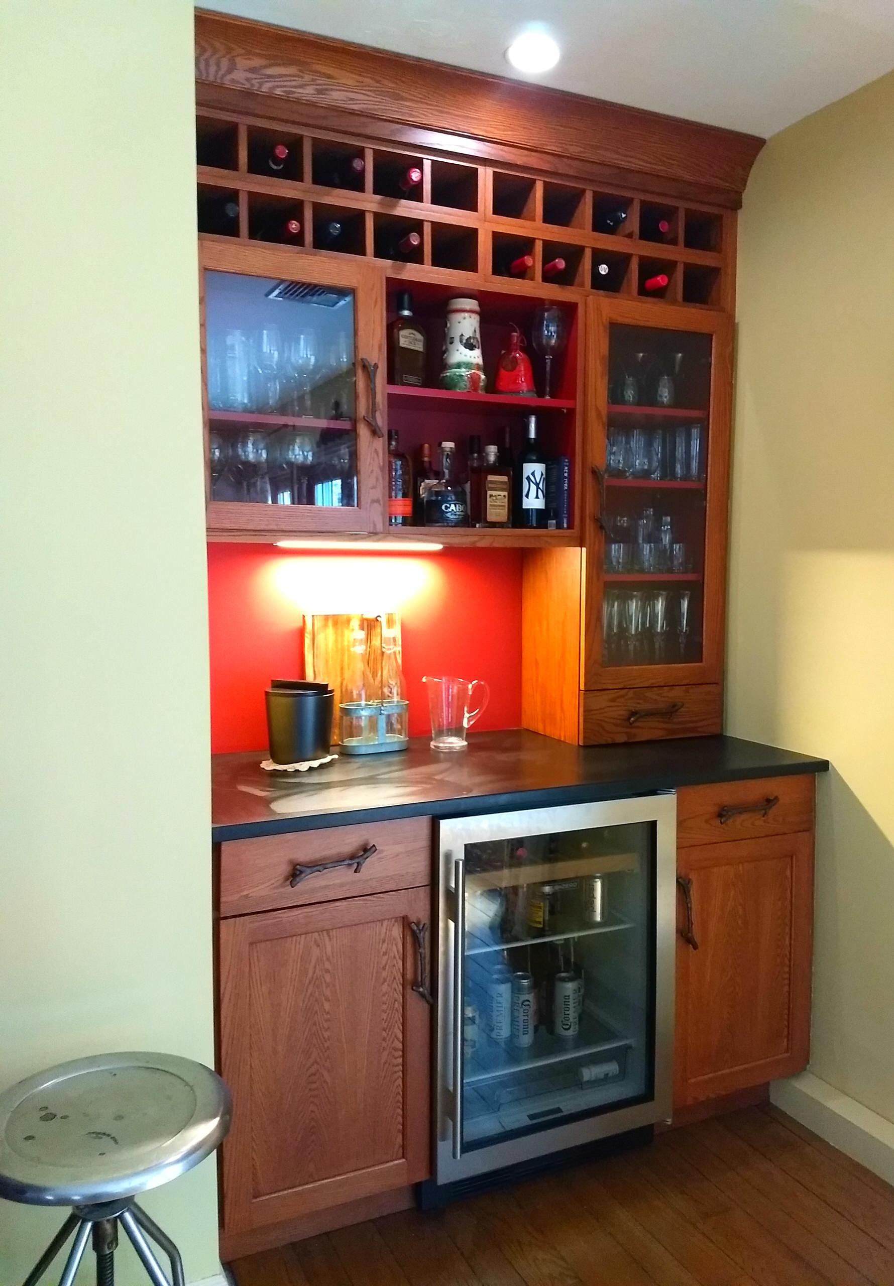 Transforming A Closet To A Bar!