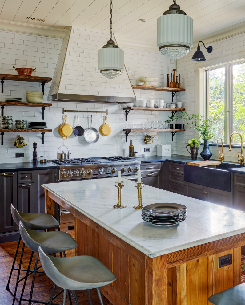 Kitchen - transitional kitchen idea in Chicago
