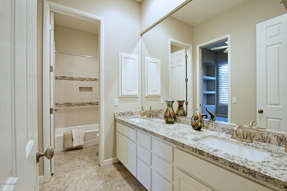 Inspiration for a transitional home design remodel in Phoenix