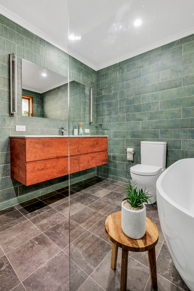 Design ideas for a world-inspired bathroom in Adelaide.