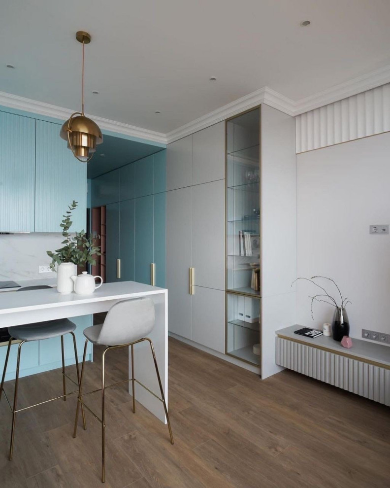 Студия в нежных тонах