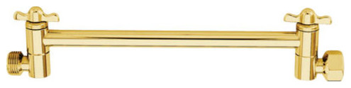 10-Inch Polished Brass Kingston Brass Elements of Design Parts and Components DK1532 High-Low Adjustable Shower Arm 