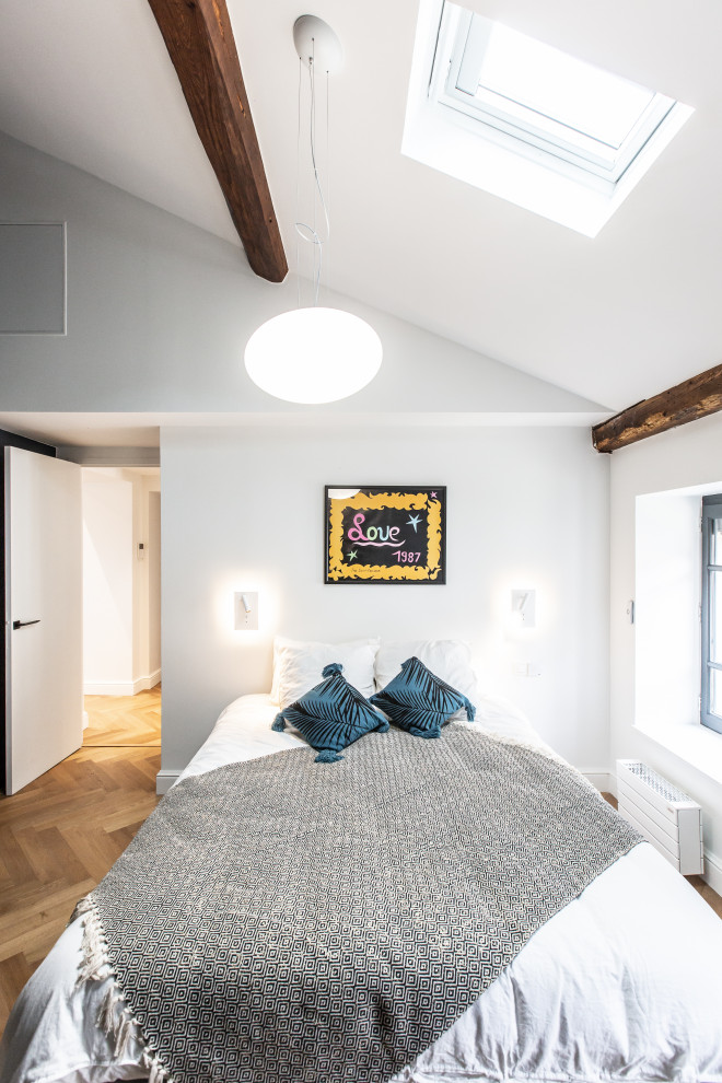Modernes Schlafzimmer im Loft-Style in Lyon
