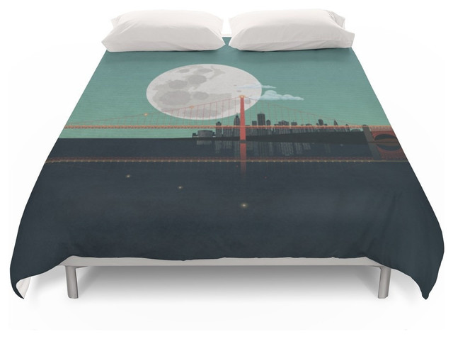 San Francisco Duvet Cover Contemporary Duvet Covers And Duvet