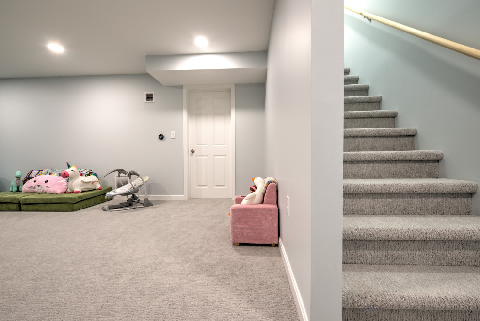 Basement Office and Kids Play Area