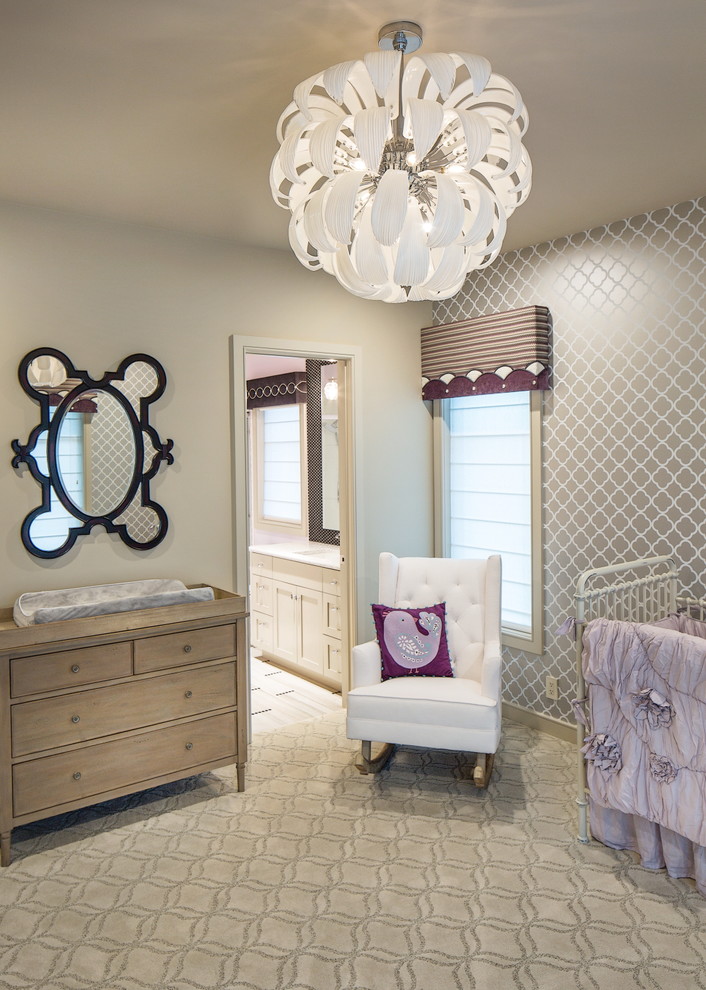 This is an example of a transitional kids' room in Omaha.