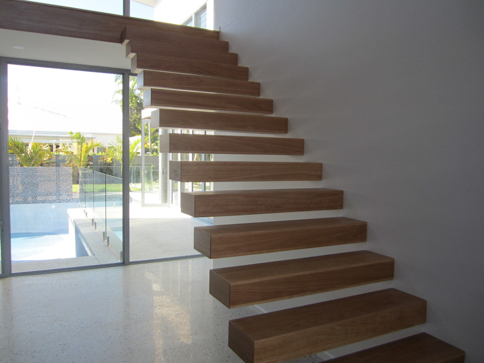 Photo of a modern staircase in Sunshine Coast.