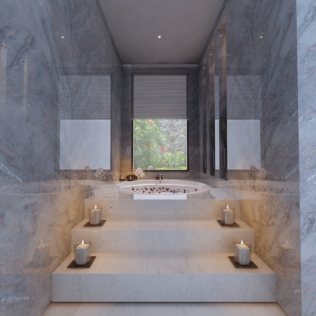 Sensual private bath for two - Modern - Bathroom - Other - by 10x10 design