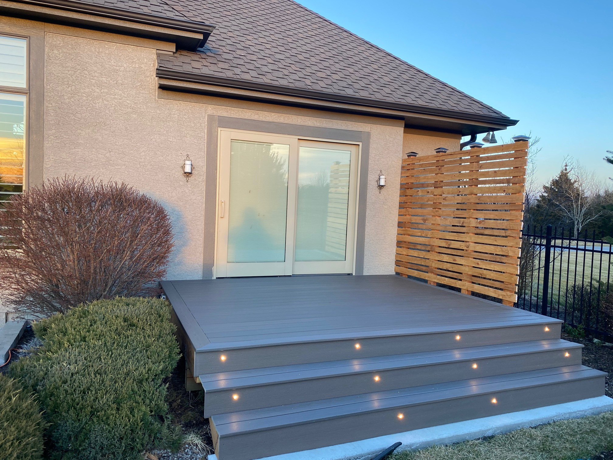 Completed Deck with Privacy Fence
