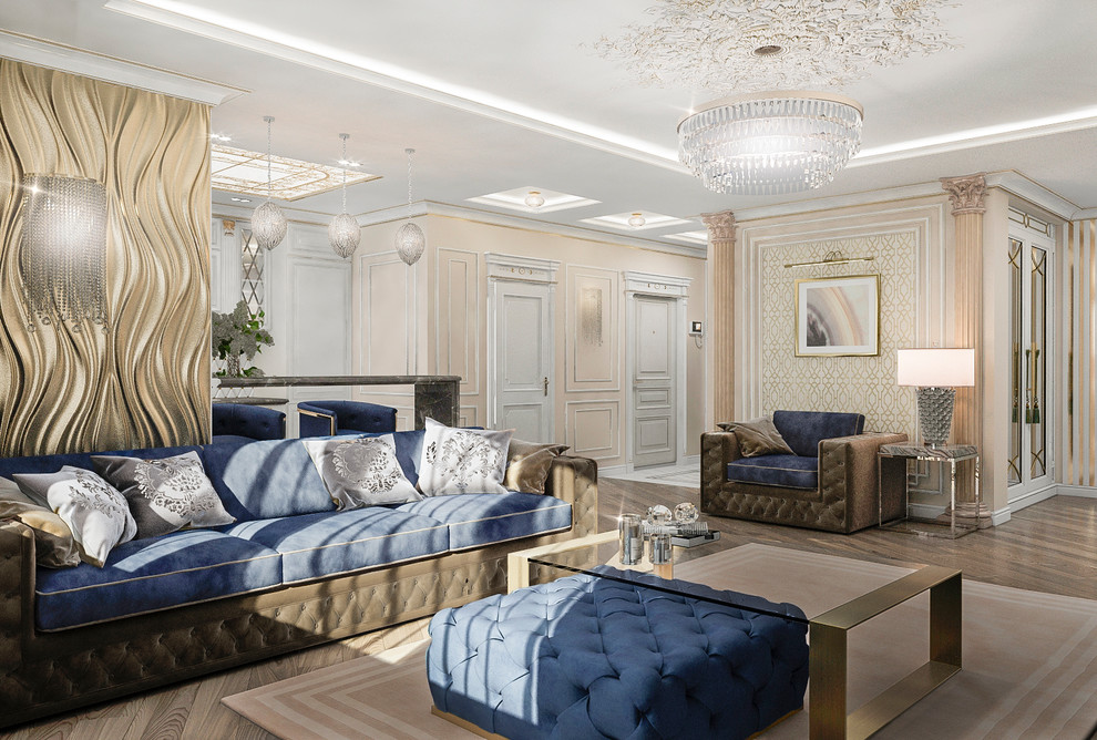 Визуализации кухни-гостиной. ЖК Изумрудный. (несколько вариантов).