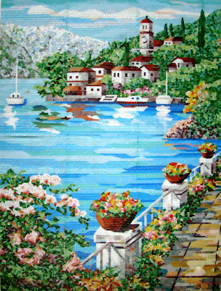 Mediterrian. Glass mosaic