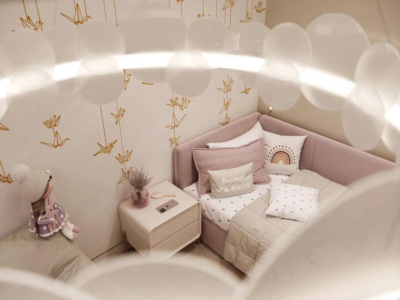 Спальня для девочки 16 кв. м.