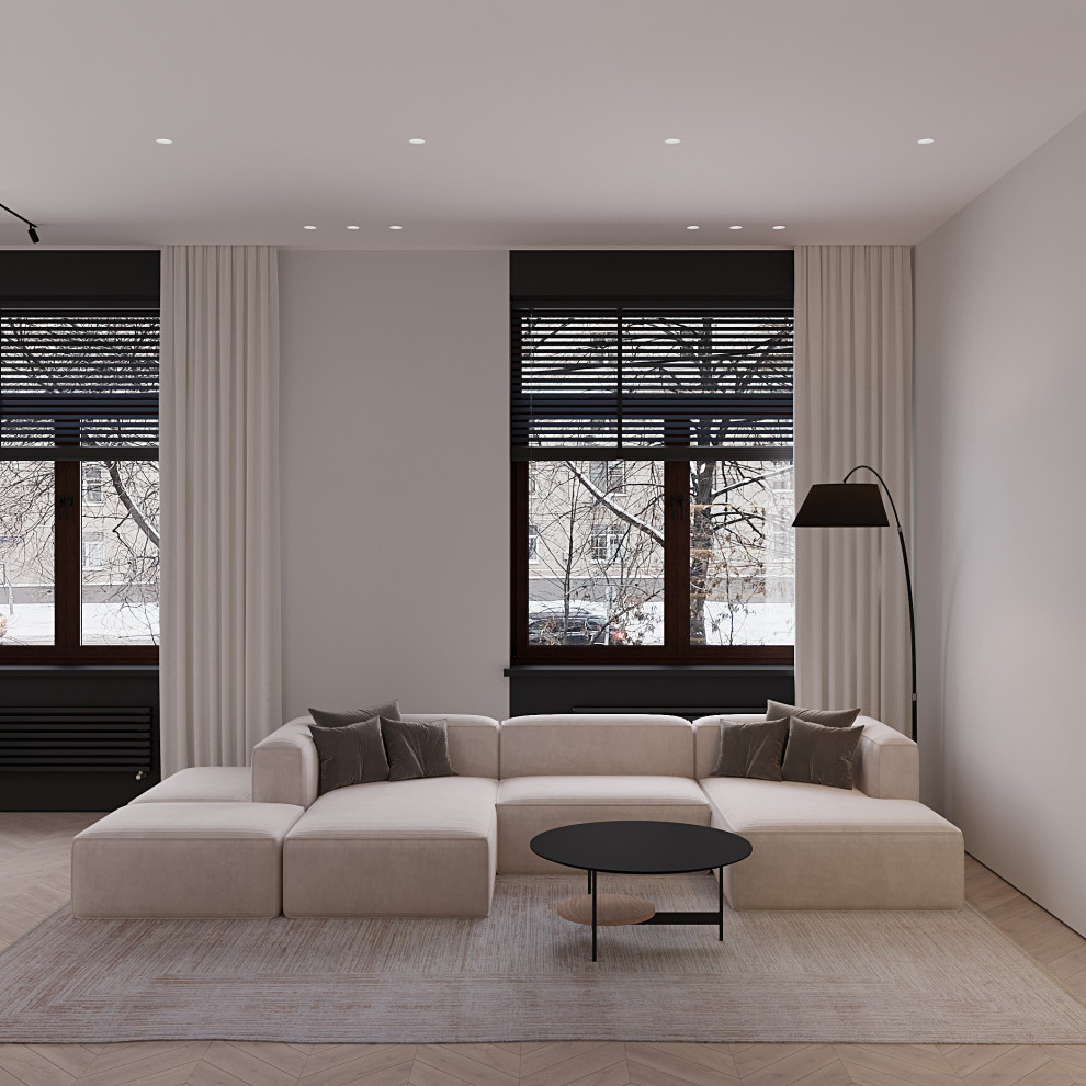 Дизайн интерьера квартиры 160м2 в Хамовниках