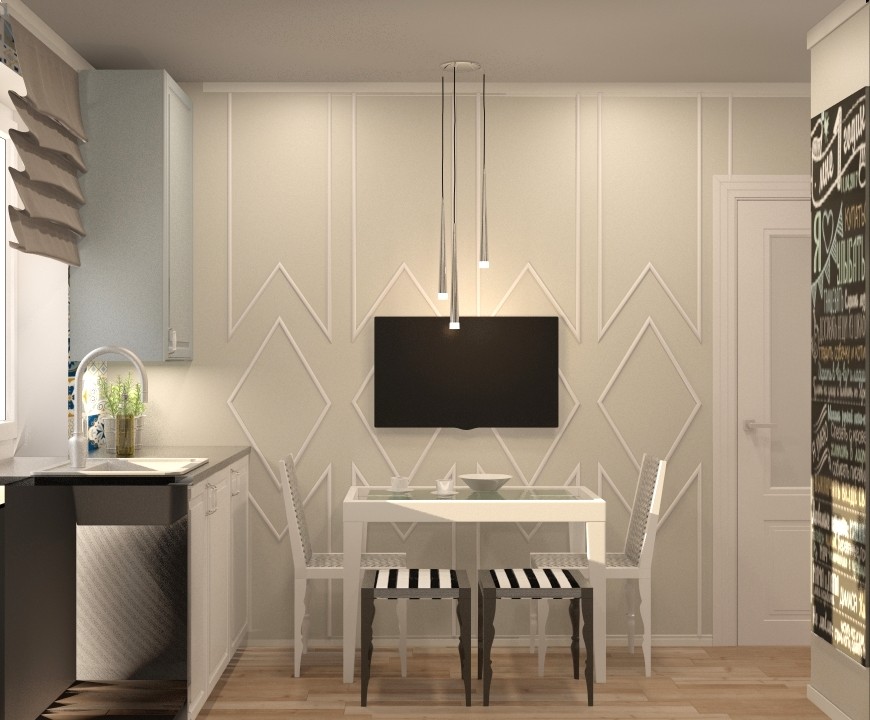 Проект кухни с прихожей