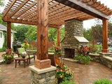 Transitional Patio by The Cleary Company