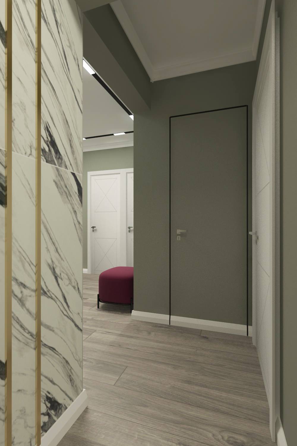 Трехкомнатная квартира в современном стиле в г. Новороссийск