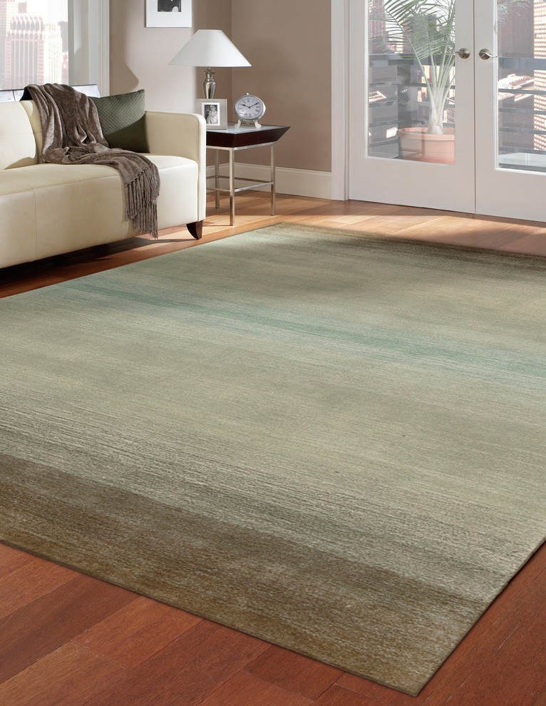 Nourison Casual Hand-tufted Contours Natural Rug (8' x 10'6)